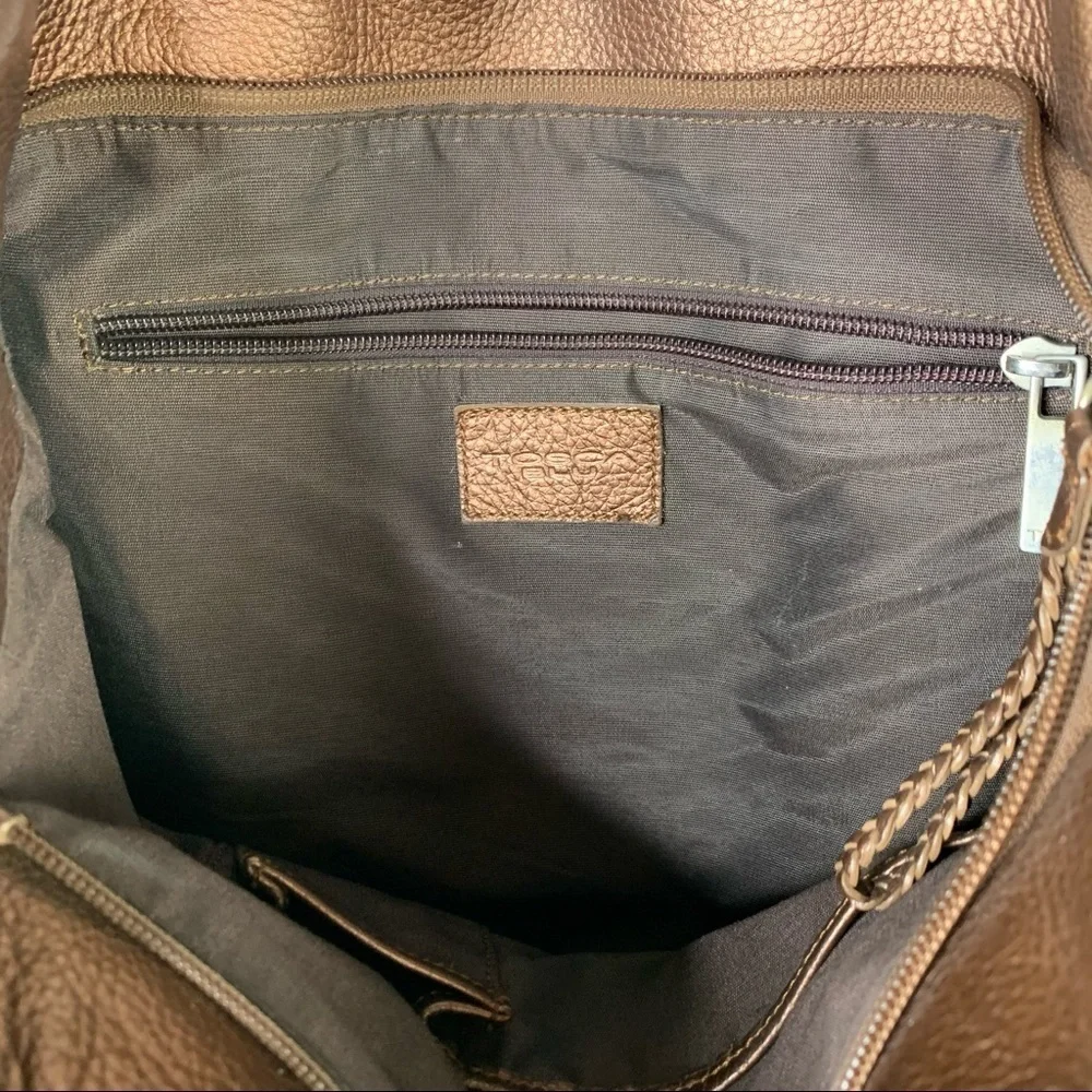 Tosca Blu Italian Leather Tote Style Handbag